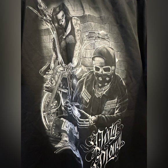 NWOT Ride or Die ROD Work Shirt - Bonnie & Clyde DIRTY MONEY - Picture 7 of 7